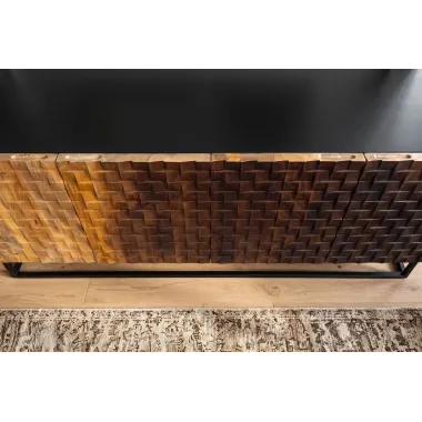 Invicta Komoda SHADES 3D mango odcienie brązu 180 x  77 x 38cm / 49604