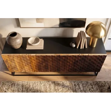 Invicta Komoda SHADES 3D mango odcienie brązu 180 x  77 x 38cm / 49604