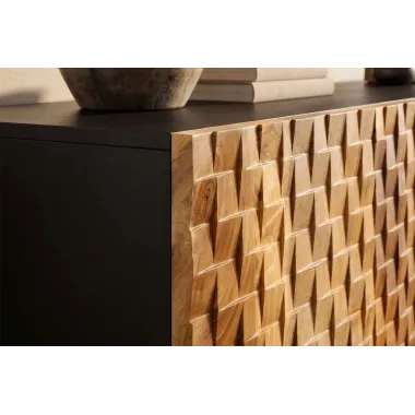 Invicta Komoda SHADES 3D mango odcienie brązu 180 x  77 x 38cm / 49604