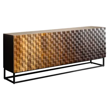 Invicta Komoda SHADES 3D mango odcienie brązu 180 x  77 x 38cm / 49604