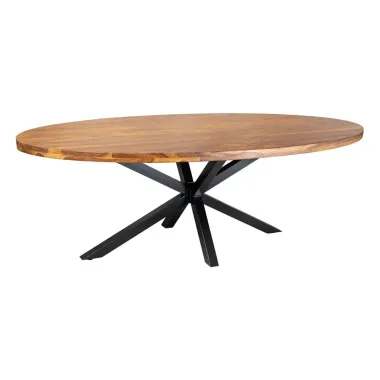 Invicta GALAXIE Oval Stół do jadalni sheesham naturalny brąz 240 x 77 x 110cm / 48199
