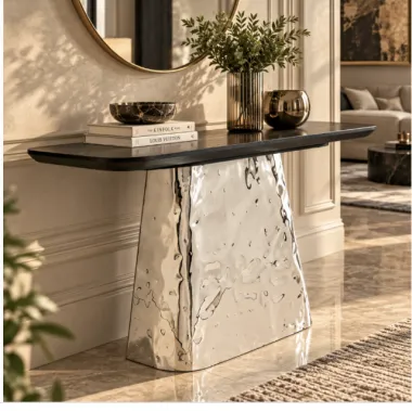 Kare Konsola CALDERA chrome 138 x 76 x 38cm / 70130