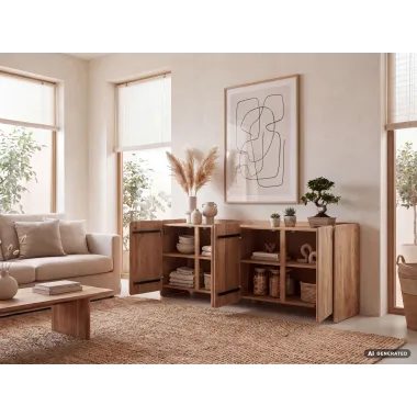 Wohnling Komoda MAMMUT ACACIA NATURA 185 x 75 x 45cm / WL7.910