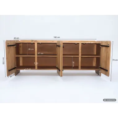 Wohnling Komoda MAMMUT ACACIA NATURA 185 x 75 x 45cm / WL7.910