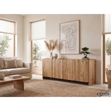 Wohnling Komoda MAMMUT ACACIA NATURA 185 x 75 x 45cm / WL7.910