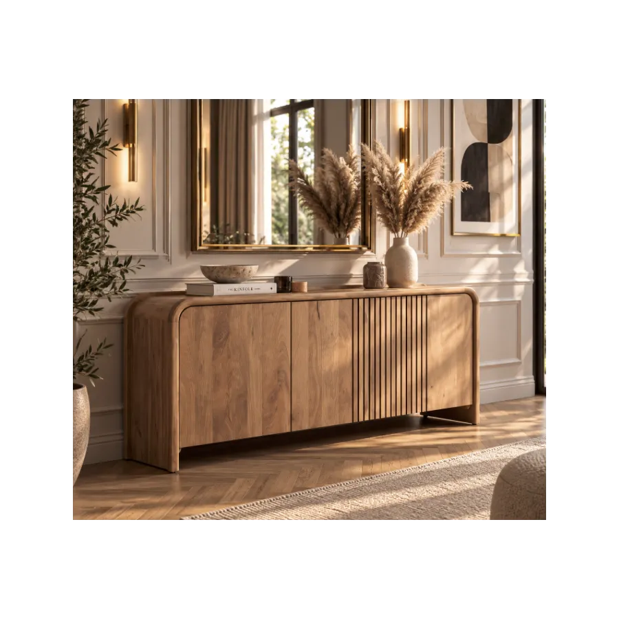 Wohnling Komoda LUNARA naturalne mango 160 x 70 x 45cm / WL7.920