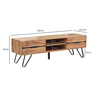Wohnling Szafka TV MAMMUT Akazie 160 x 50 x 45cm / WL7.784