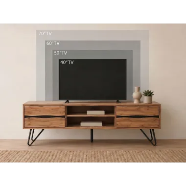 Wohnling Szafka TV MAMMUT Akazie 160 x 50 x 45cm / WL7.784
