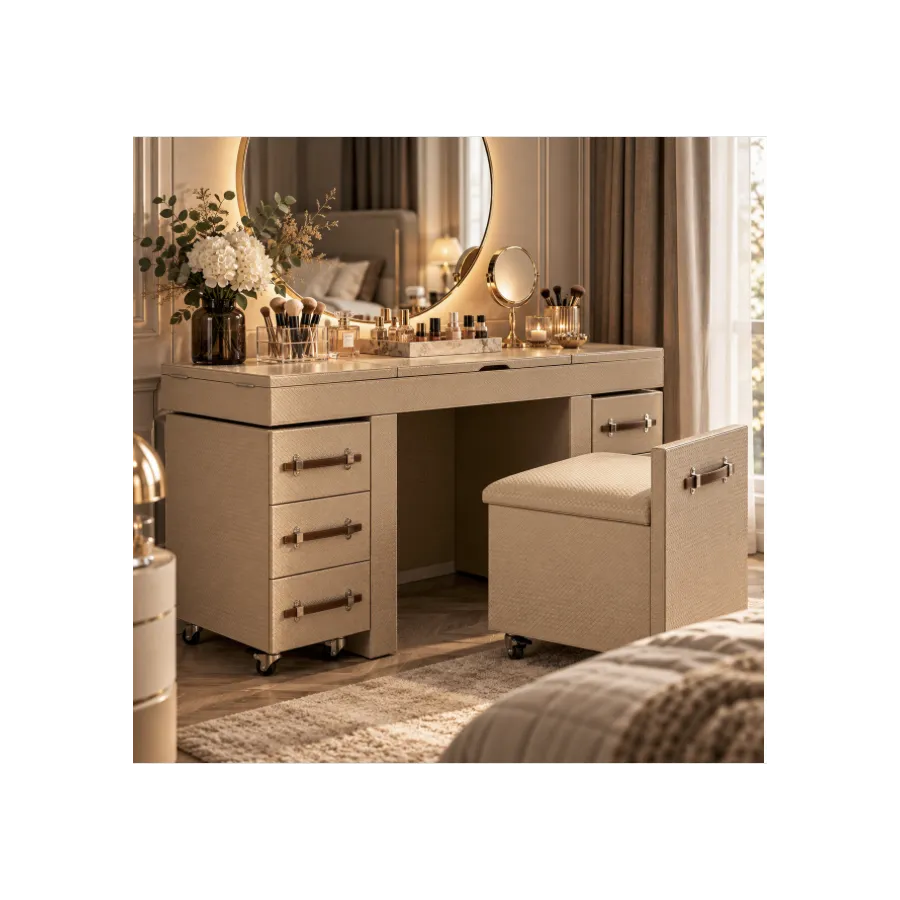 Kare Toaletka MAKE UP COMBINATION VENEZIA krem 138 x 80 x 50cm / 87204