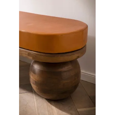 Wohnling TERRA Ławka do siedzenia mango brązowa 140 x 48 x 42cm / WL7.314