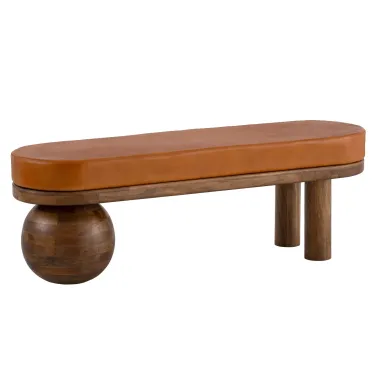 Wohnling TERRA Ławka do siedzenia mango brązowa 140 x 48 x 42cm / WL7.314