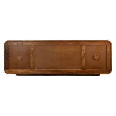 Invicta Szafka TV MONZA ryflowane fronty brązowe mango 160 x 53 x 38cm / 48835