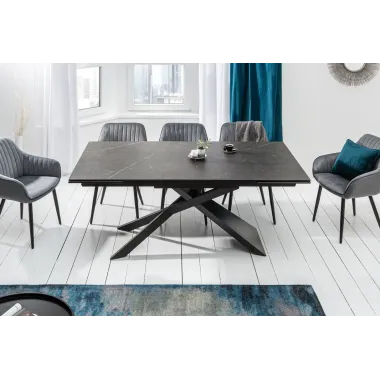 Invicta Stół do jadalni EUPHORIA ceramika grafit 180-220-260cm / 40645