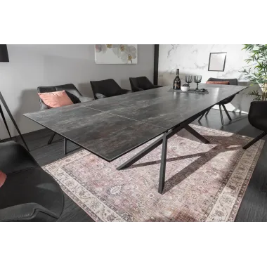 Invicta Stół do jadalni EUPHORIA ceramika lava 180-220-260cm / 6540170