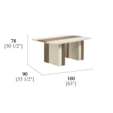 FUTURA Włoski Stół do jadalni fix 160 x 78 x 90cm / FutStFix160