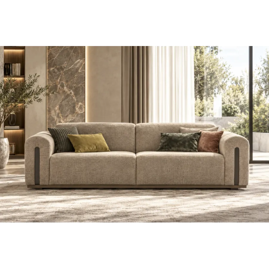 FUTURA Włoska Sofa tapicerowana 3 osobowa kat. S 240 x 75 x 95cm / FutSofS240
