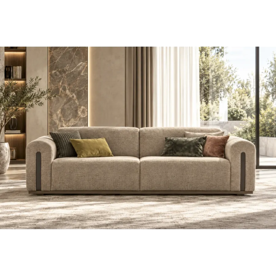 FUTURA Włoska Sofa tapicerowana 3 osobowa kat. B 240 x 75 x 95cm / FutSofB240