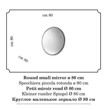 FUTURA Włoskie lustro Ø 80cm / FutLustr80