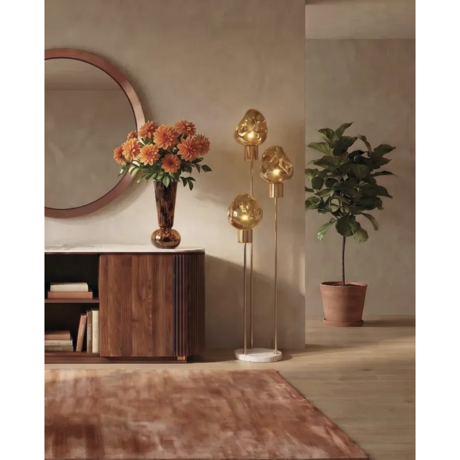 Kare Lampa stojąca SUPERNOVA AMBER gold / 57296