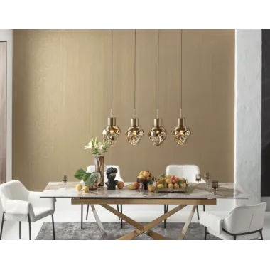 Kare Lampa wisząca SUPERNOVA AMBER gold / 56424