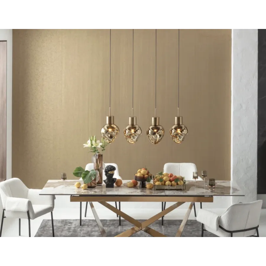 Kare Lampa wisząca SUPERNOVA AMBER gold / 56424