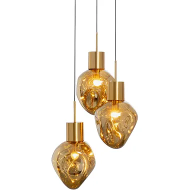 Kare Lampa wisząca SUPERNOVA AMBER gold / 56425