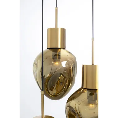 Kare Lampa wisząca SUPERNOVA AMBER gold / 56425