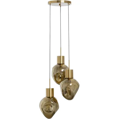 Kare Lampa wisząca SUPERNOVA AMBER gold / 56425