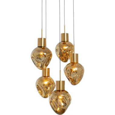 Kare Lampa wisząca SUPERNOVA AMBER gold / 56424