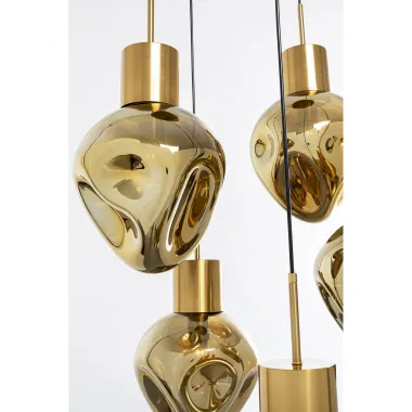 Kare Lampa wisząca SUPERNOVA AMBER gold / 56424