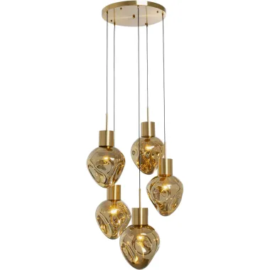 Kare Lampa wisząca SUPERNOVA AMBER gold / 56424