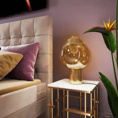 Kare Lampa stojąca SUPERNOVA AMBER gold / 53349