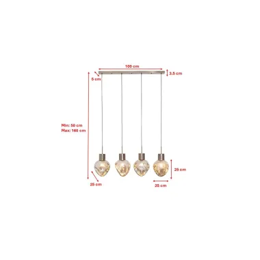 Kare Lampa wisząca SUPERNOVA SMOKY / 56421