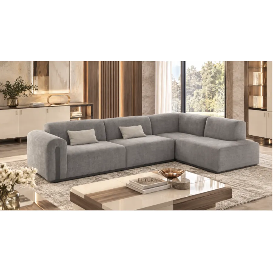 FUTURA Włoska Sofa narożna kompozycja 2 kat. B 310 x 75 x 190cm / FutSofNB310/190