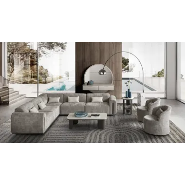 FUTURA Włoska Sofa narożna kompozycja 3 kat. B 365 x 75 x 285cm / FutSofNB310/190