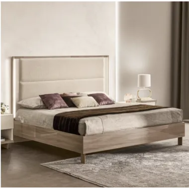 FUTURA Włoskie Łóżko King size tapicerowany zagłówek kat. E 208 x 148 x 213cm / FutŁóżEKingS
