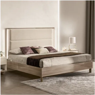FUTURA Włoskie Łózko King size tapicerowany zagłówek kat. B 208 x 148 x 213cm / FutŁóżBKingS