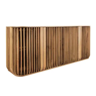 Invicta Komoda SCULPTURA front z pionowych listew naturalne mango 170 x 75 x 45cm / 49268