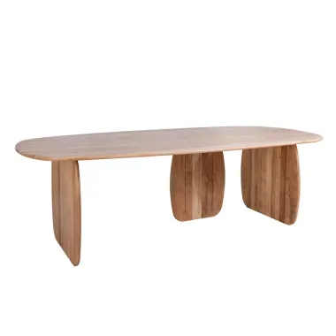 Invicta Stół do jadalni SCULPTURA naturalna akacja oval 240 x 76 x 119cm / 49258