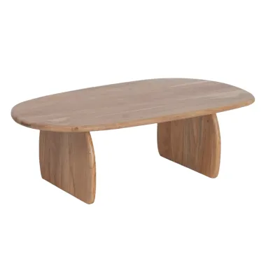 Invicta Stolik kawowy SCULPTURA naturalna akacja oval 110 x 35 x 60cm / 49266