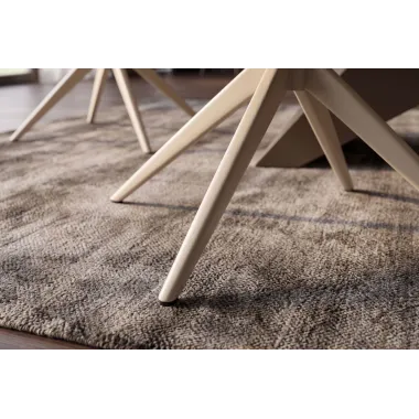 Invicta Krzesło obrotowe LUGANO 360° z podłokietnikami taupe chenille 60 x 88 x 65cm / 49327