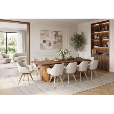 Invicta Stół do jadalni DIAMOND sheesham 240 x 76 x 100cm / 48823