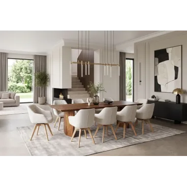 Invicta Stół do jadalni DIAMOND sheesham 240 x 76 x 100cm / 48823