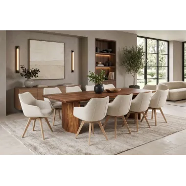 Invicta Stół do jadalni DIAMOND sheesham 240 x 76 x 100cm / 48823