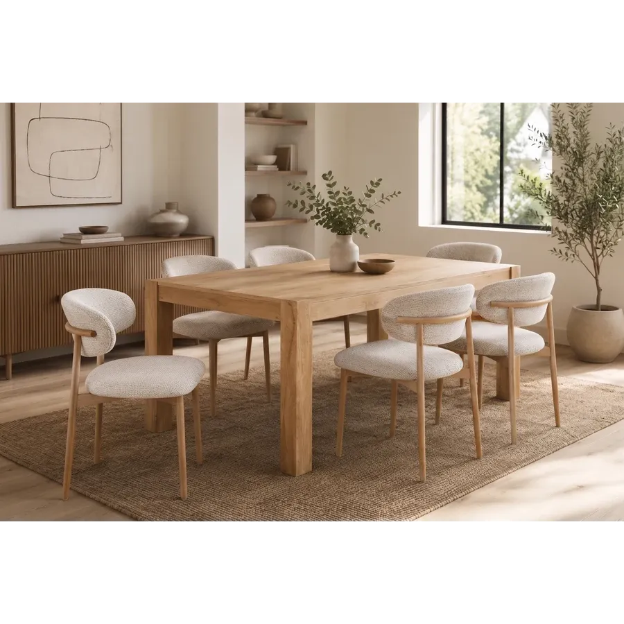 Invicta Stół drewniany MAKASSAR fix mango 160 x 76 x 90cm / 48651
