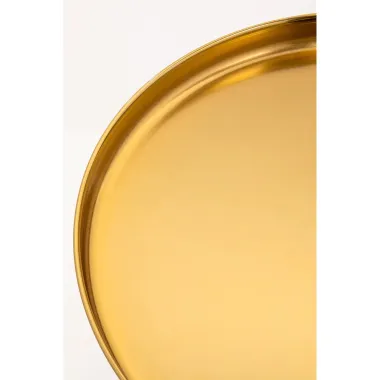 Kare Stolik BOTTIGLIA GOLD AMBER bursztynowo złoty Ø 60 x 42cm / 71851