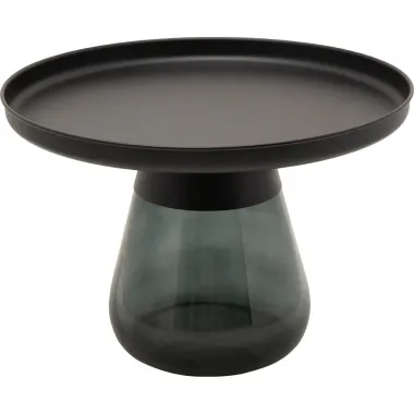 Kare Stolik BOTTIGLIA BLACK SMOKE czarny dymiony Ø 60 x 43cm / 87470