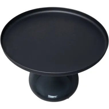 Kare Stolik BOTTIGLIA BLACK SMOKE czarny dymiony Ø 60 x 43cm / 87470