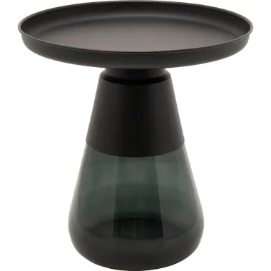 Kare Stolik BOTTIGLIA BLACK SMOKE czarny dymiony Ø 60 x 43cm / 87470