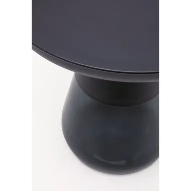 Kare Stolik BOTTIGLIA BLACK SMOKE czarny dymiony Ø 60 x 43cm / 87470